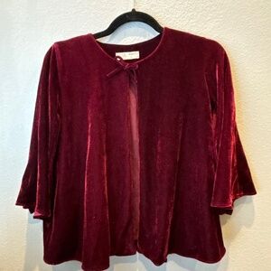 Zara Velvet Cape